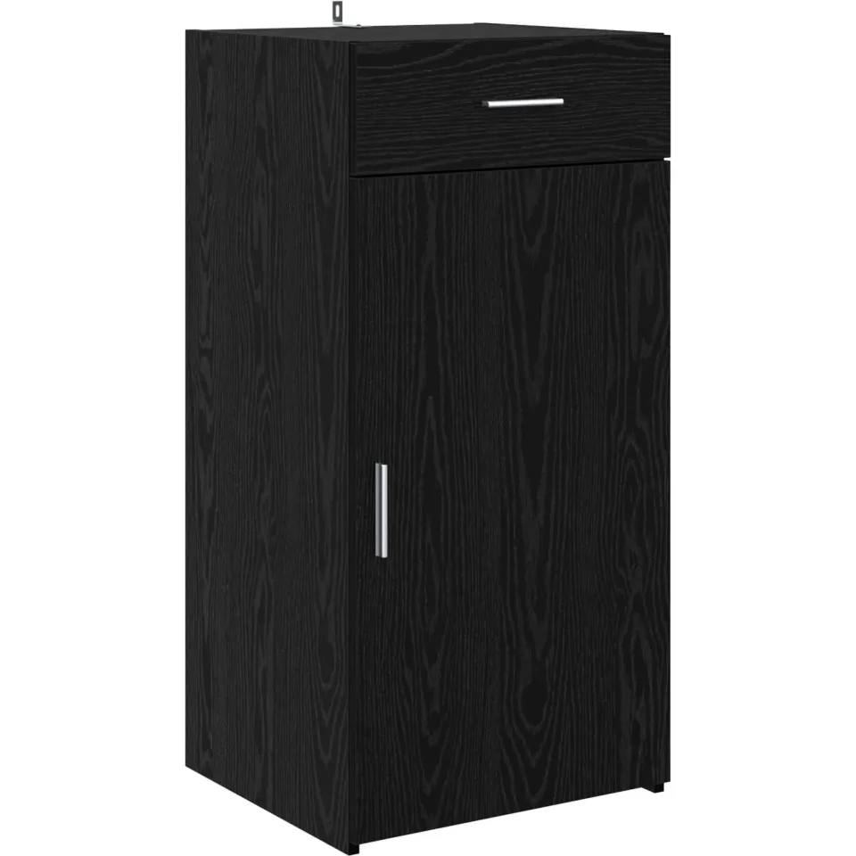 vidaXL Dressoir Zwart eiken 45 x 42,5 x 93 cm Bewerkt hout, foto 3