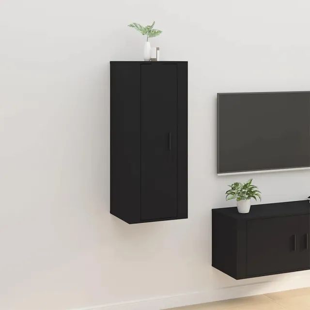 vidaXL Tv-wandmeubel 40x34,5x100 cm zwart, foto 2