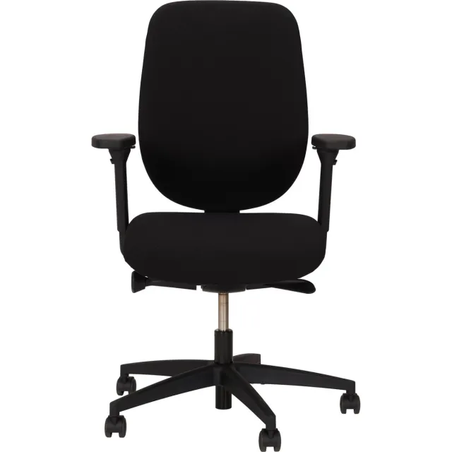 Giroflex Bureaustoel Giroflex 353-4529 - Stof Zwart Gaja Classic GA60999 - Voetkruis Kunststof Zwart 810 - 4D Armleggers - Standaard Bekleding - Extra Lendensteun