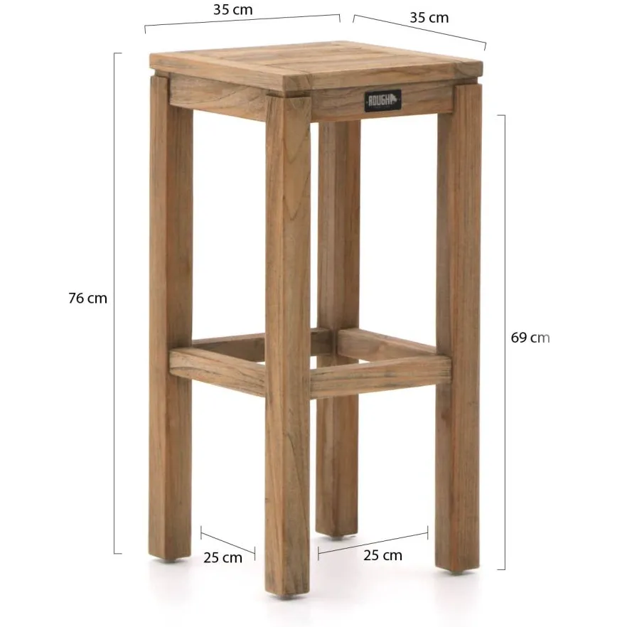ROUGH Furniture ROUGH-X 300cm barset 11-delig bruin, foto 2
