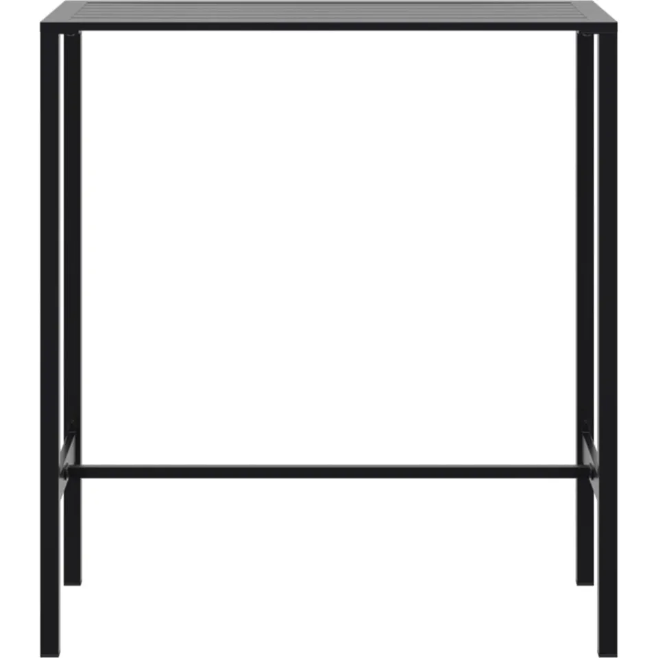 vidaXL Bartafel 100x50x110 cm gepoedercoat staal zwart, foto 4