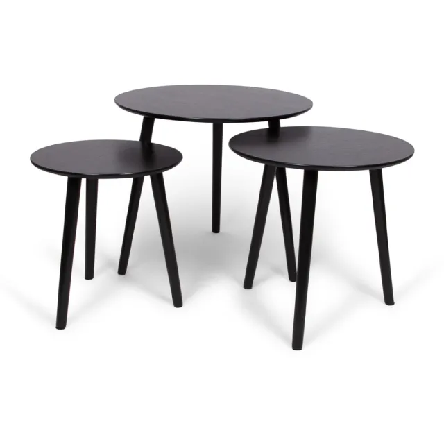 Milton & Oldbrook Bijzettafel Set Zadar Zwart