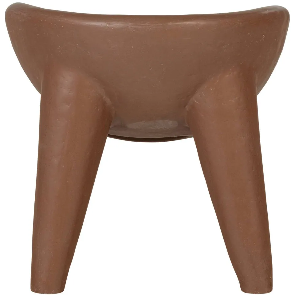 WOOOD Orio Loungestoel - Polymeer - Rood/Bruin - 58x62x62, foto 4