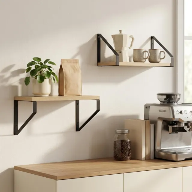 vidaXL Wandschappen 2 st Sonoma Eiken 30 x 16 x 15,5 cm Bruin