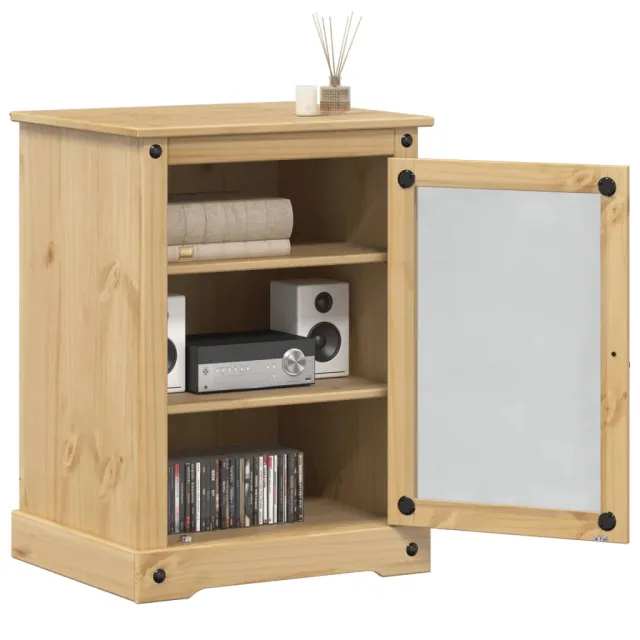vidaXL Hifi-meubel Corona 60x50x82 cm massief grenenhout Bruin