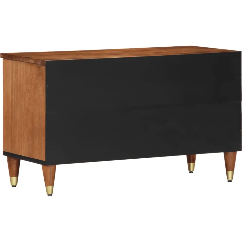 vidaXL Tv-meubel 80x33x46 cm massief mangohout bruin, foto 4
