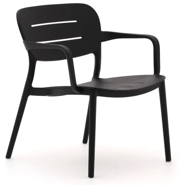 Forza Furniture Forza Pazzia lounge tuinstoel stapelbaar zwart, foto 2