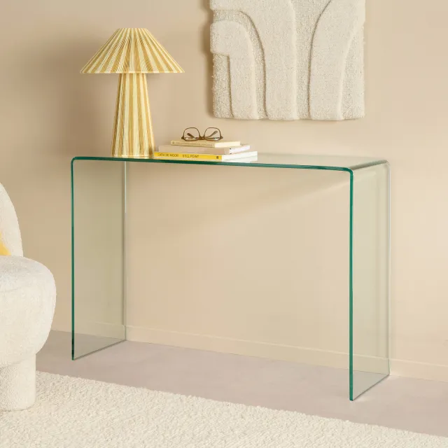 NOUS Living Arctic bijzettafel transparant glas, foto 2