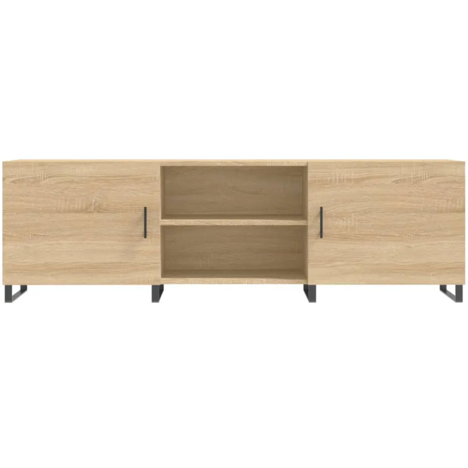 vidaXL Tv-meubel 150x30x50 cm bewerkt hout sonoma eikenkleurig