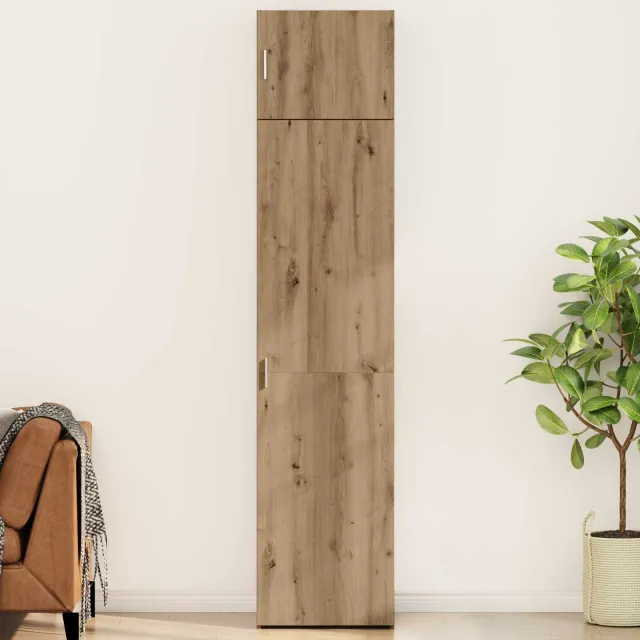 vidaXL Dressoir 2 st Artisan Eiken 50 x 41 x 225 cm, foto 2