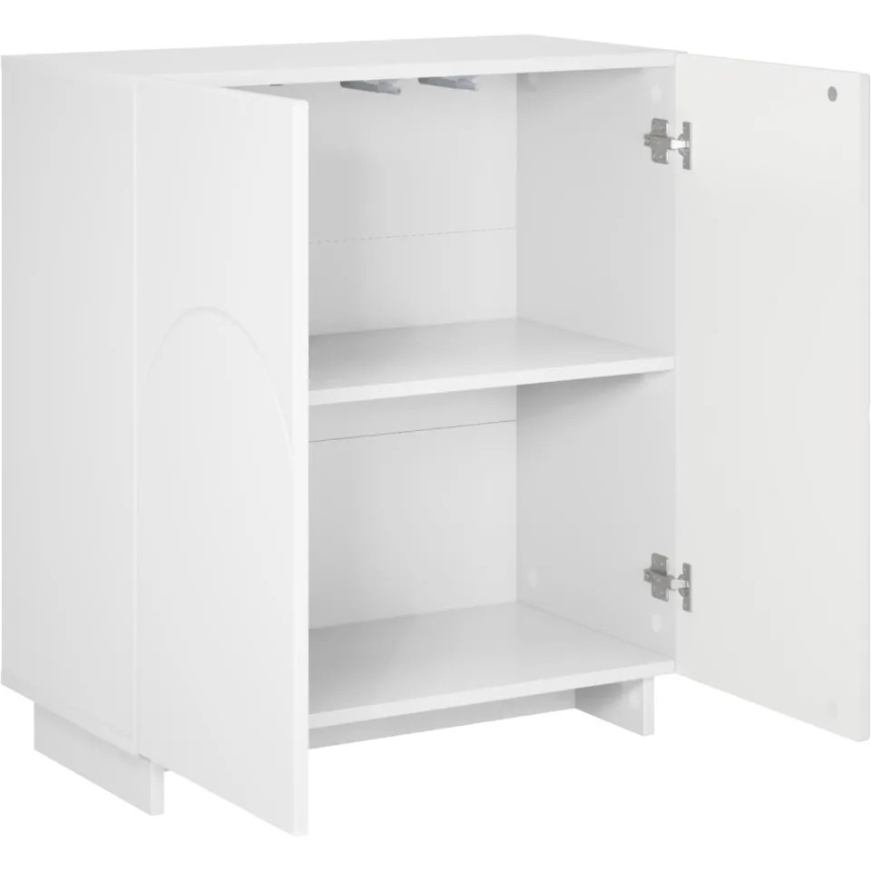 vidaXL Dressoir Wit 67 x 34,5 x 75 cm Bewerkt hout