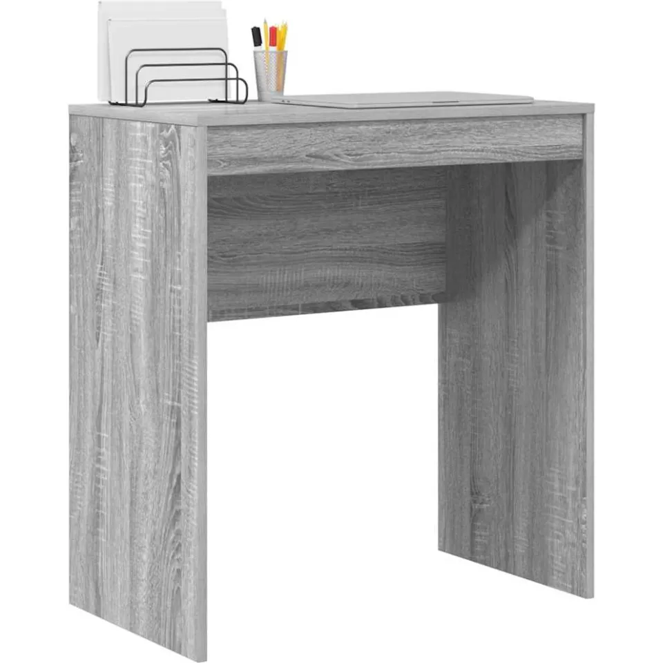 vidaXL Bureau Grijs Sonoma 70 x 40 x 76 cm, foto 3