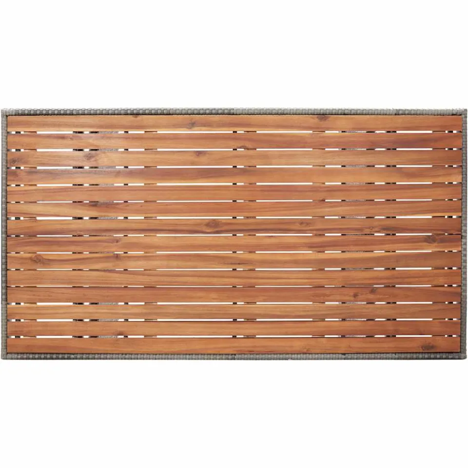 vidaXL Tuintafel 120x70x66 cm massief acaciahout grijs, foto 4