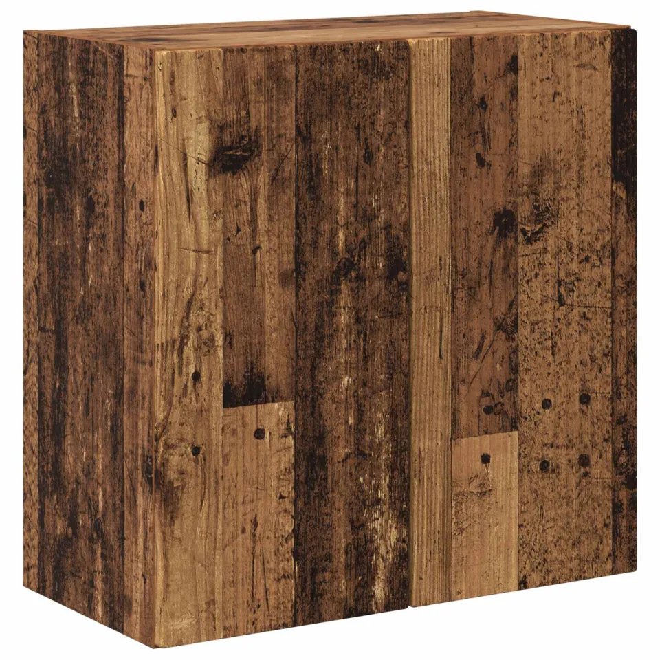 vidaXL TV-wandkast 59,5 x 31 x 60 cm Oud Hout Bewerkt hout bruin, foto 3