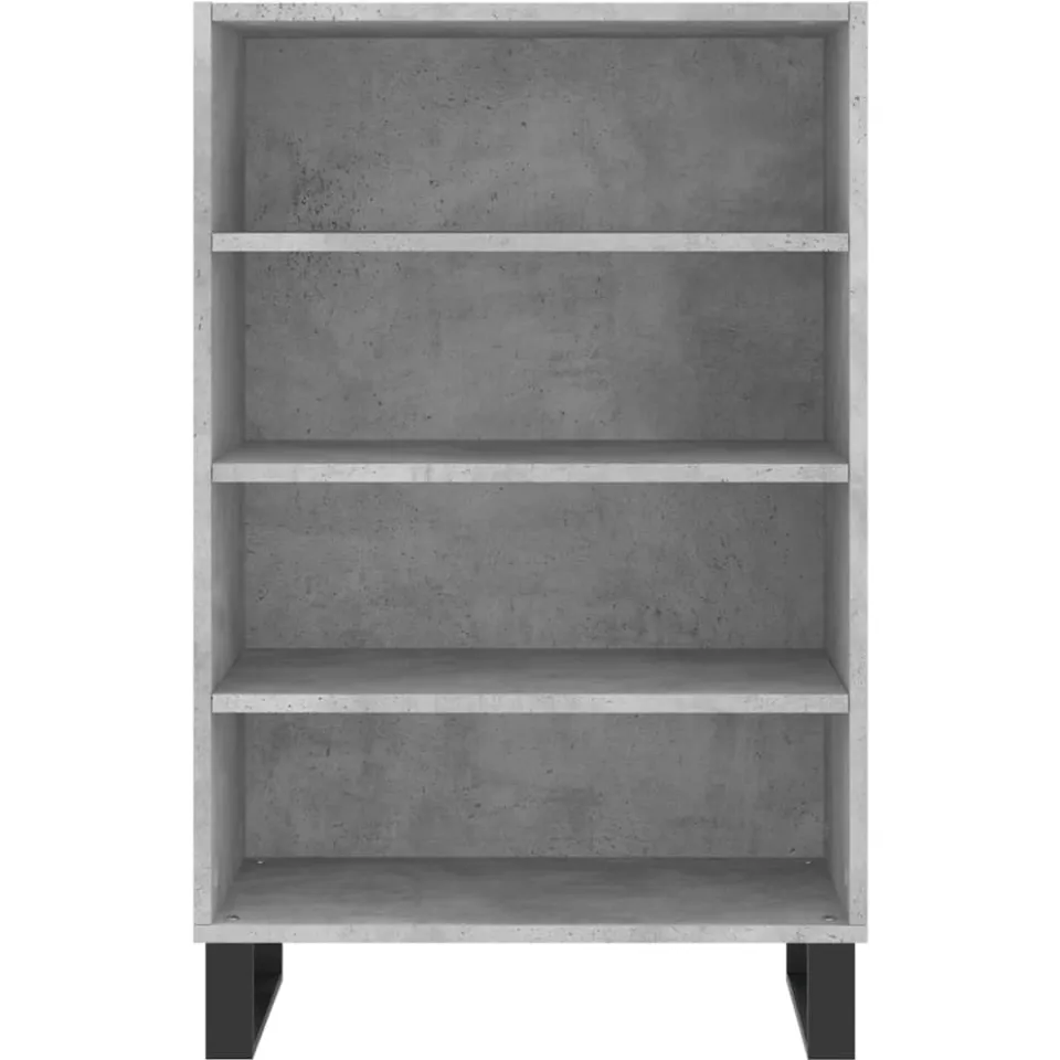 vidaXL Hoge kast 57x35x90 cm bewerkt hout betongrijs
