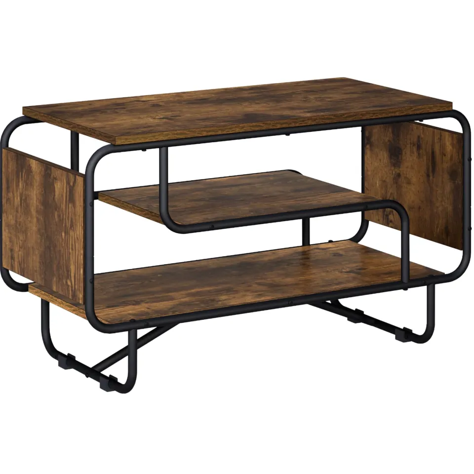 vidaXL TV-standaard 80 x 36 x 45 cm Gerookt eiken, foto 3