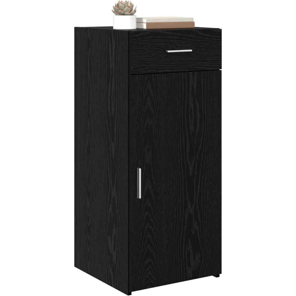 vidaXL Opbergkast Zwarte Eik 40 x 42,5 x 93 cm Geconstrueerd hout