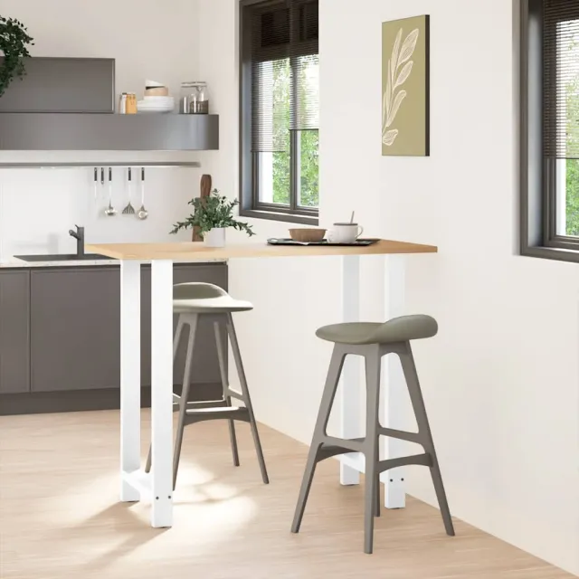vidaXL Bartafelpoten 2 st 60x(110-111) cm staal wit