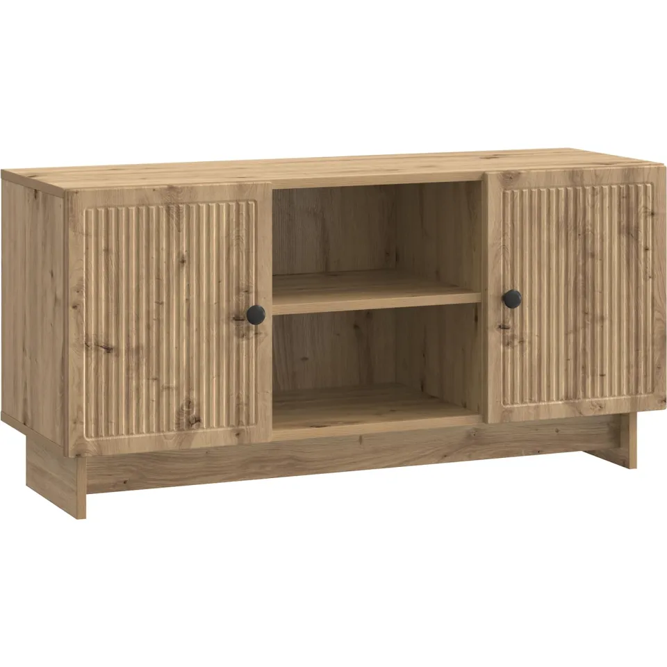 vidaXL TV-kast 102 x 34,5 x 50 cm Artisanaal eiken Bewerkt hout, foto 3