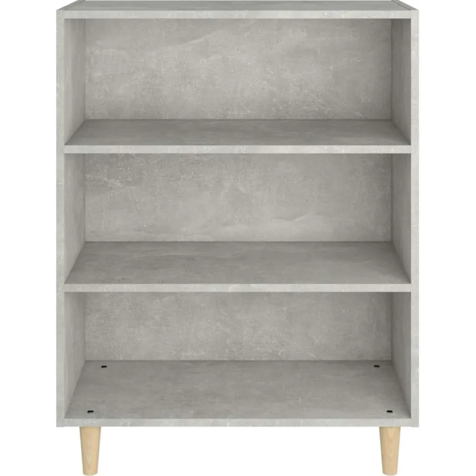 vidaXL Dressoir 69,5x32,5x90 cm bewerkt hout betongrijs grijs, foto 4