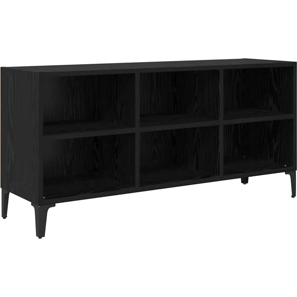 vidaXL Tv-meubelset Zwart 103,5 x 30 x 50 cm Geconstrueerd hout, foto 3