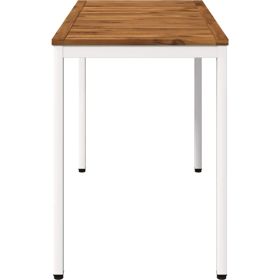 vidaXL Tuindiner tafel NAARDEN Natuurlijk en Wit 108,5 x 55 x 75 cm, foto 4