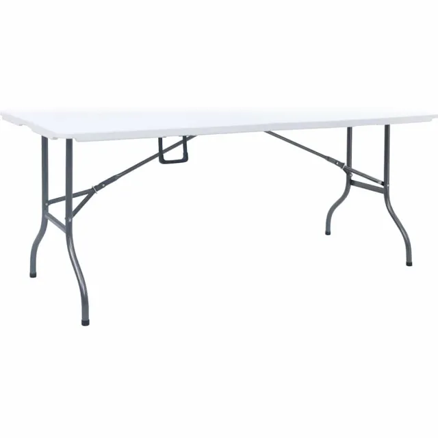 vidaXL Tuintafel inklapbaar 180x72x72 cm HDPE wit