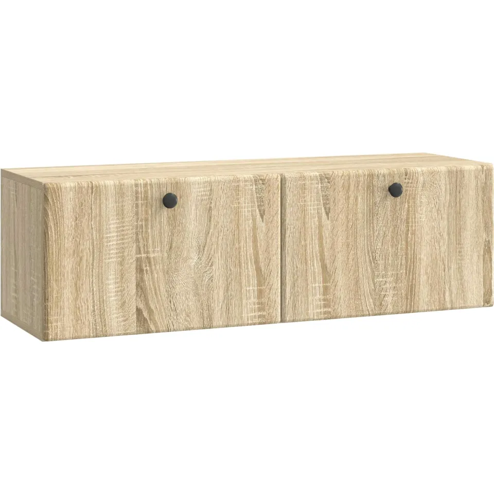 vidaXL Wandbeugel TV-kast 98 x 31 x 30 cm Sonoma Eiken Bewerkt hout, foto 3