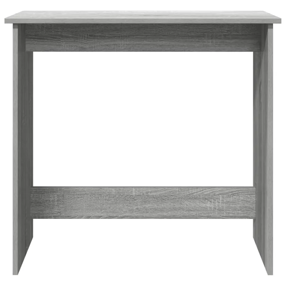 vidaXL Bureau 80x40x75 cm bewerkt hout grijs sonoma eikenkleurig, foto 4