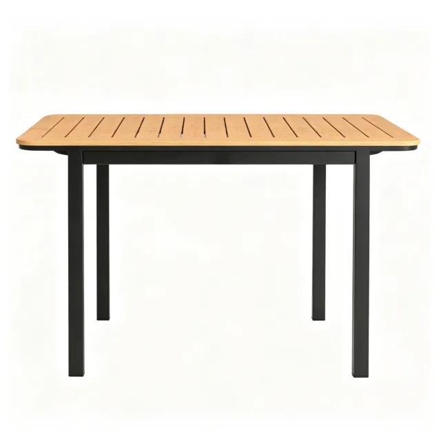 CHICFURN Tuintafel - 6 personen - weerbestendig - rechthoekig - bruin