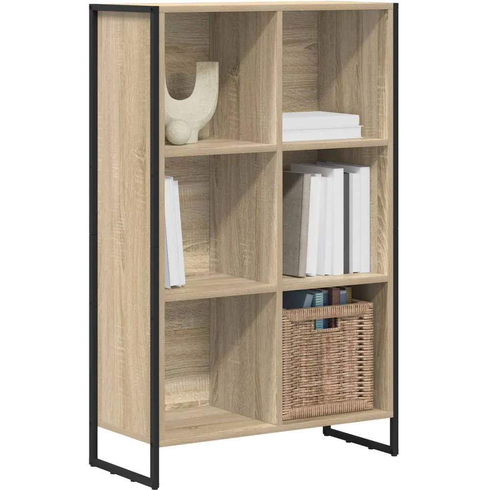 vidaXL Boekenkast Sonoma Eiken 68 x 30 x 108 cm Bewerkt hout Bruin
