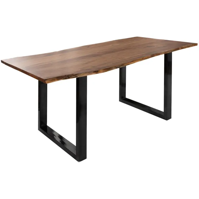 MASSIVMOEBEL24 .DE FREEFORM eettafel blank gelakt massief hout acacia 180x90x76 cm (BxTxH)