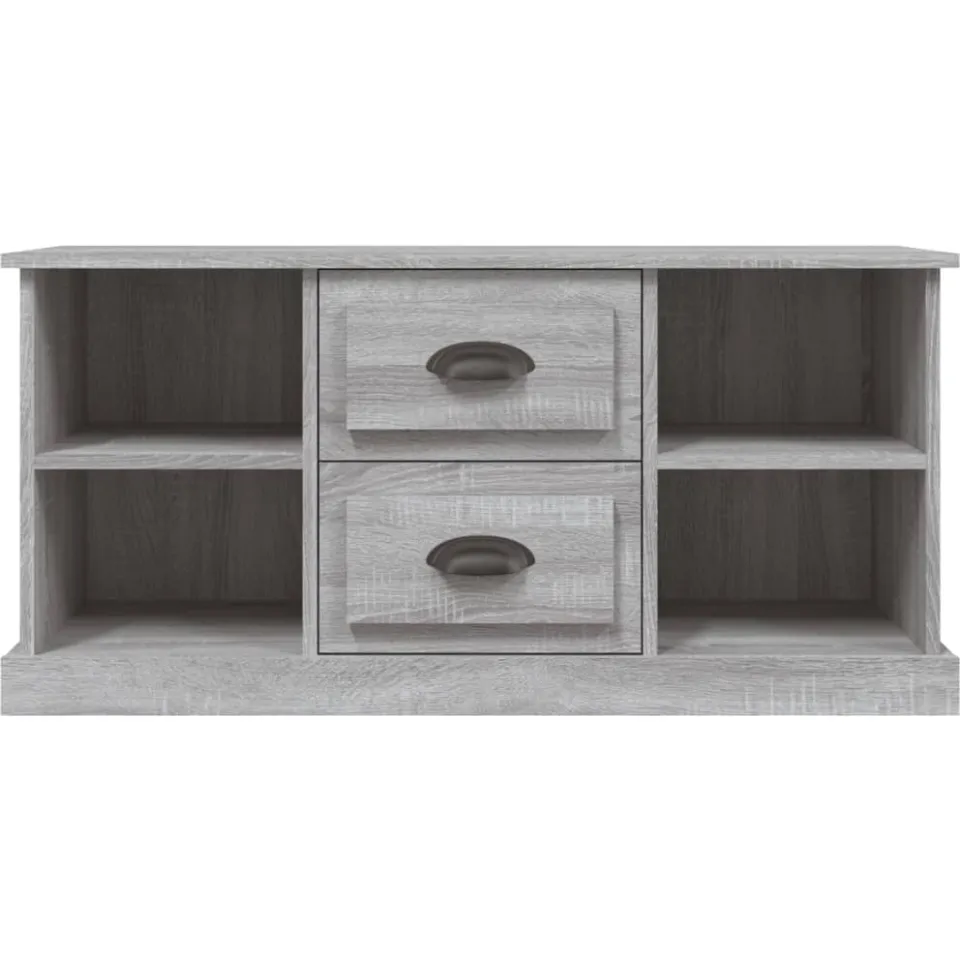 vidaXL Tv-meubel 99,5x35,5x48 cm bewerkt hout grijs sonoma eikenkleur, foto 4