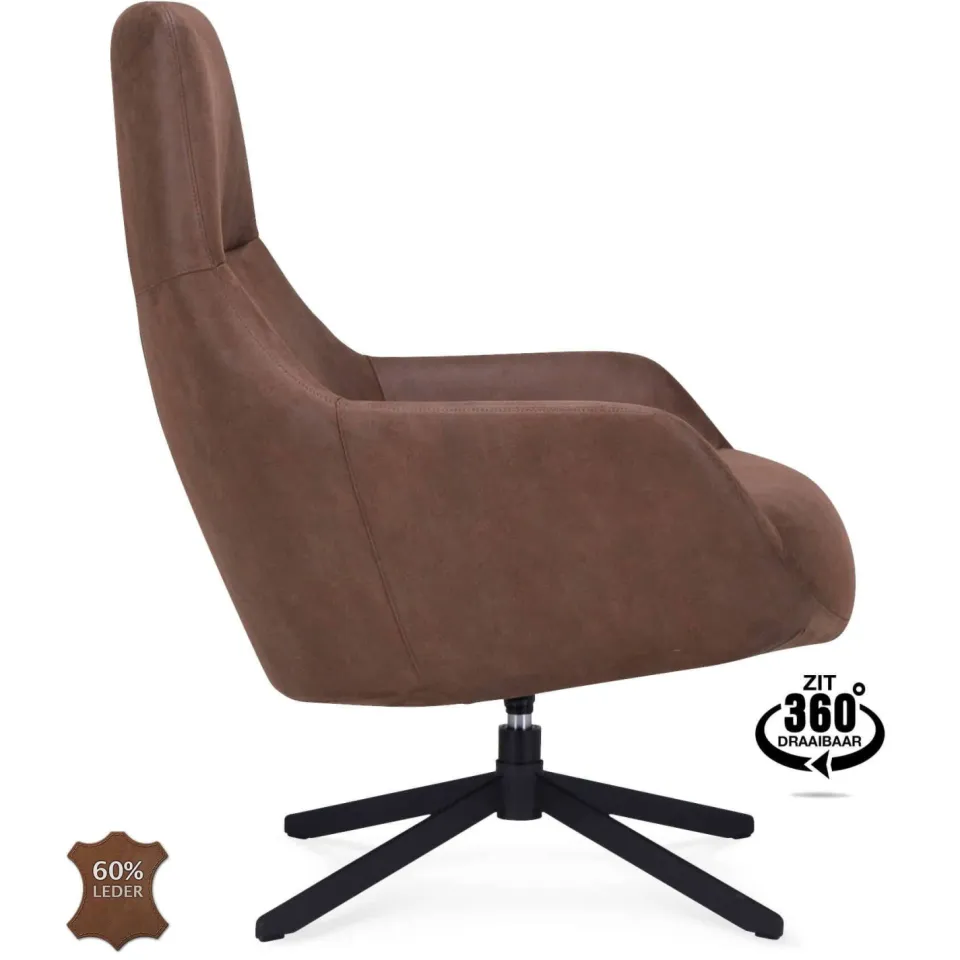 Wehkamp Home fauteuil bruin, foto 5