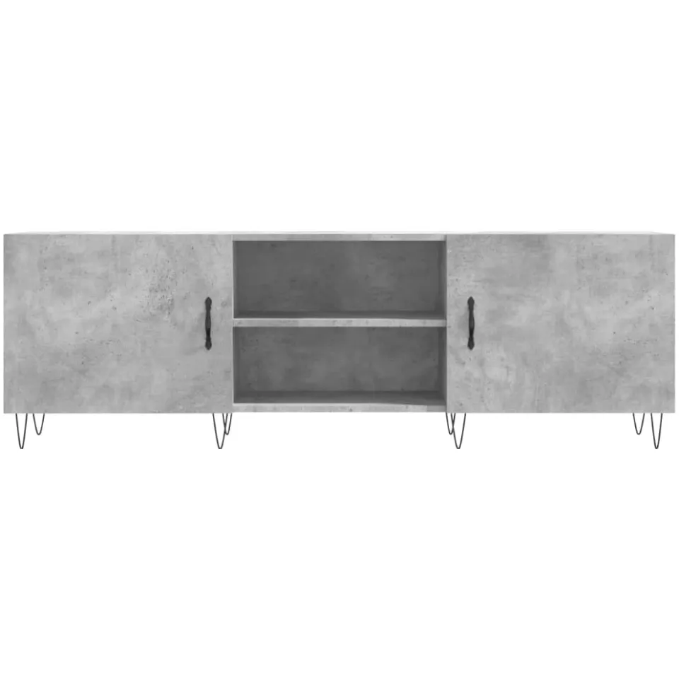 vidaXL Tv-meubel 150x30x50 cm bewerkt hout betongrijs