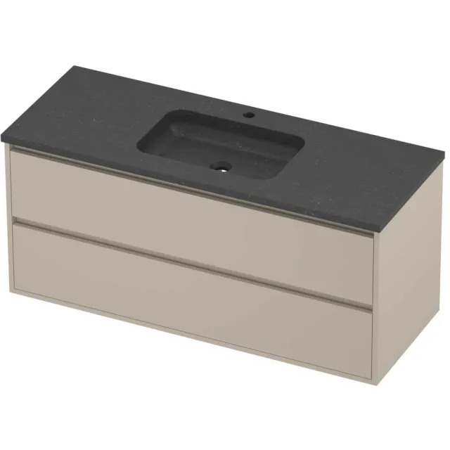 Proline Rollo Badmeubelset Hardsteen Elegant 1 Gat 120x46x54 cm Blue Stone Soft Linen Beige