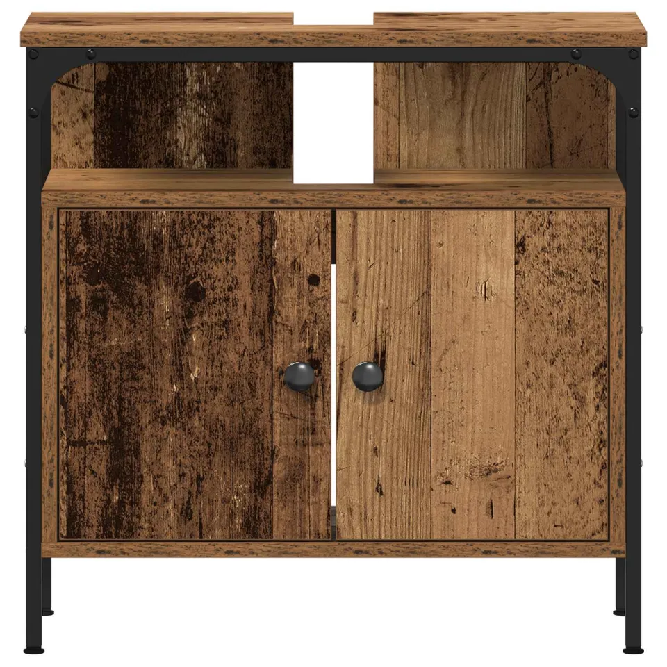 vidaXL Badkamermeubelset 2 st Bruin 60 x 30 x 60 cm Bewerkt hout, foto 3