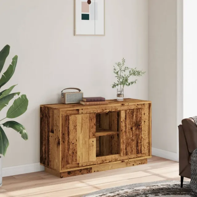 vidaXL Dressoir 102x35x60 cm bewerkt hout oud houtkleurig Bruin
