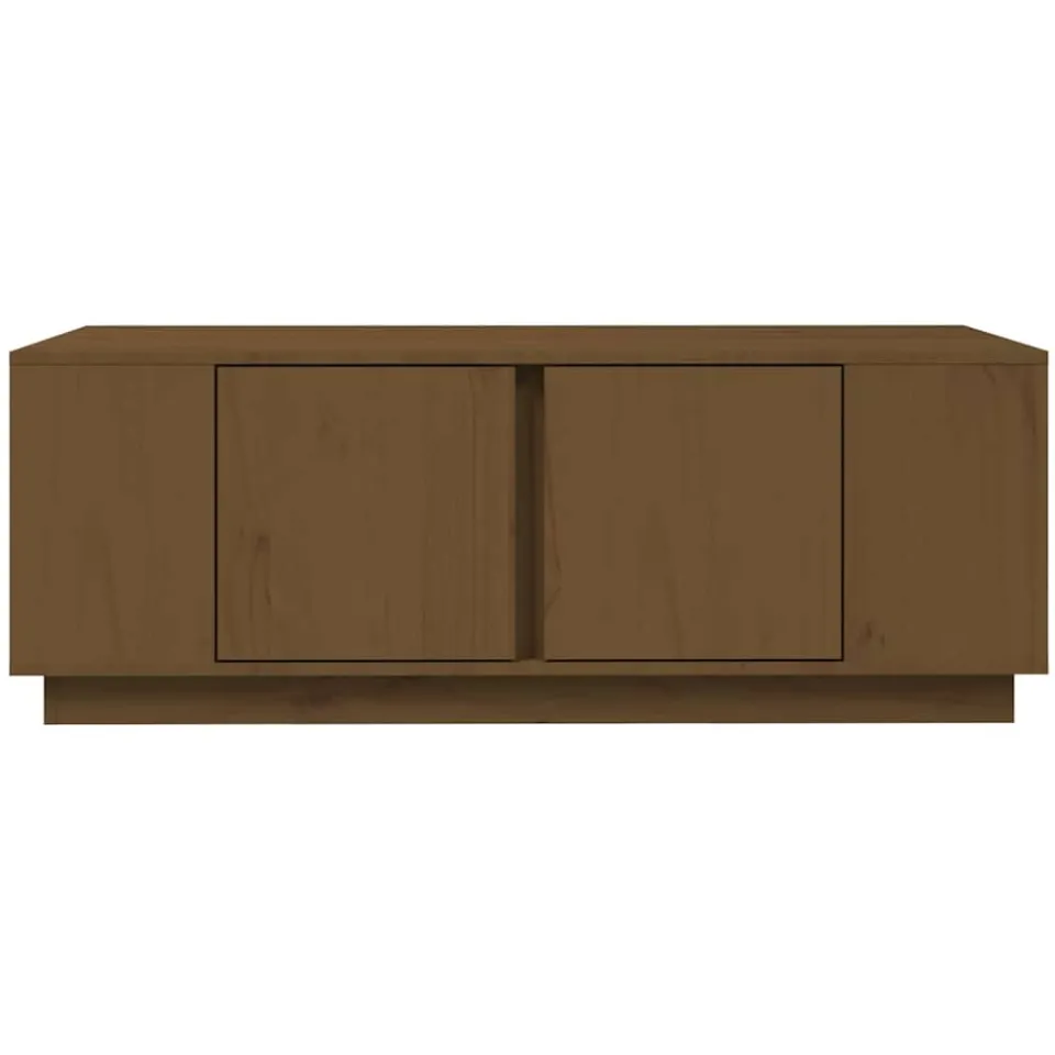 vidaXL Salontafel 110x50x40 cm massief grenenhout honingbruin bruin, foto 3