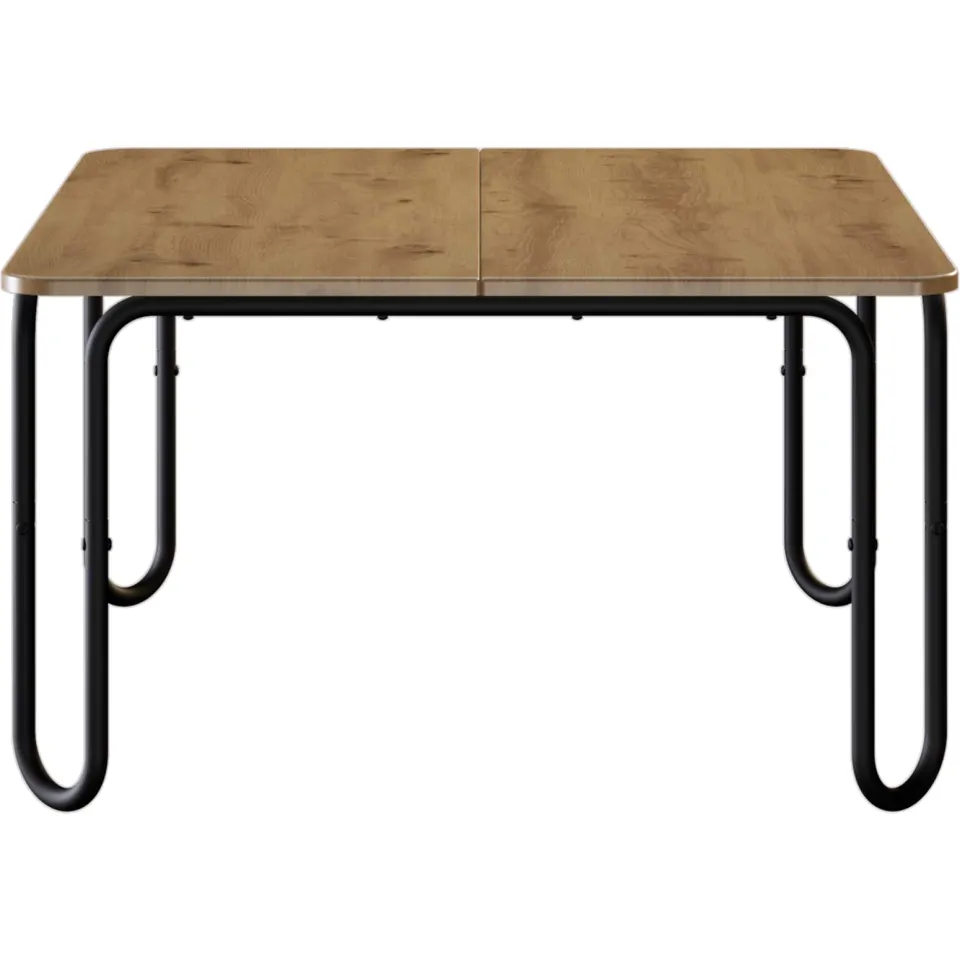 vidaXL Salontafel Artisanaal eiken 100 x 100 x 45 cm Bewerkt hout Bruin