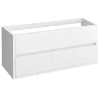 Allibert Wastafelonderkast Sense 120cm - Alpenwit Glanzend - Met 2 Lades - 120x55x46cm