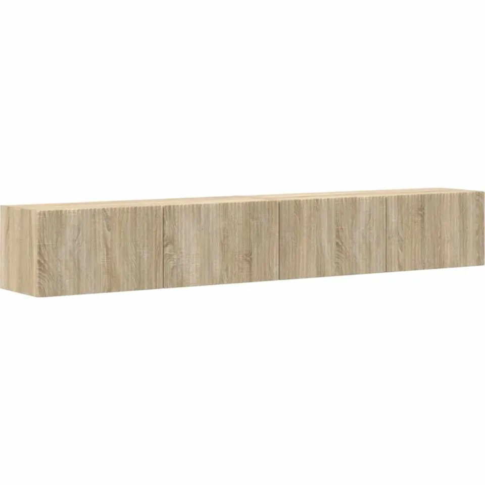 vidaXL TV Wandkast 2 st Sonoma Bewerkt hout bruin, foto 3