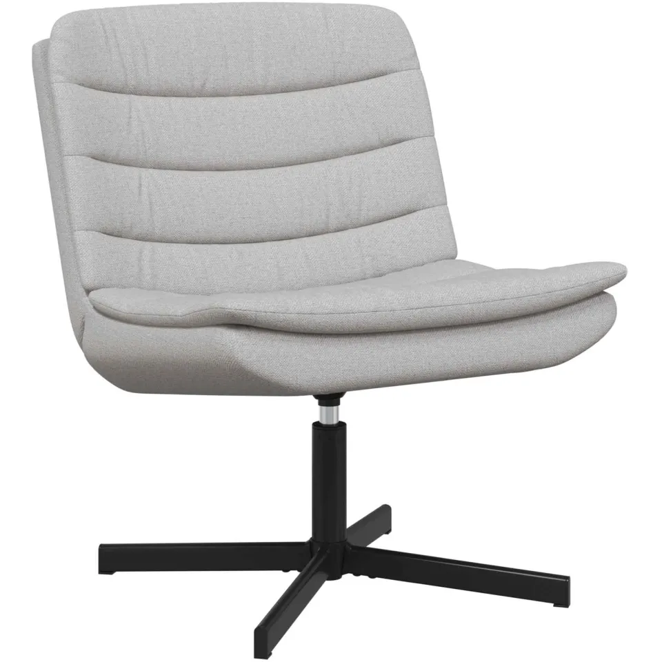 vidaXL Draaistoel Wolkengrijs 63 x 75 x 76 cm Stof grijs, foto 4