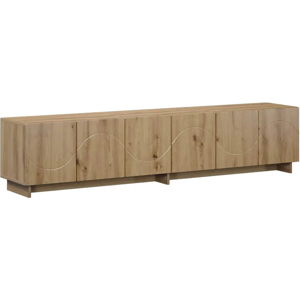 vidaXL tv-meubel 180 x 34,5 x 40 cm Artisanaal eiken Bewerkt hout, foto 3