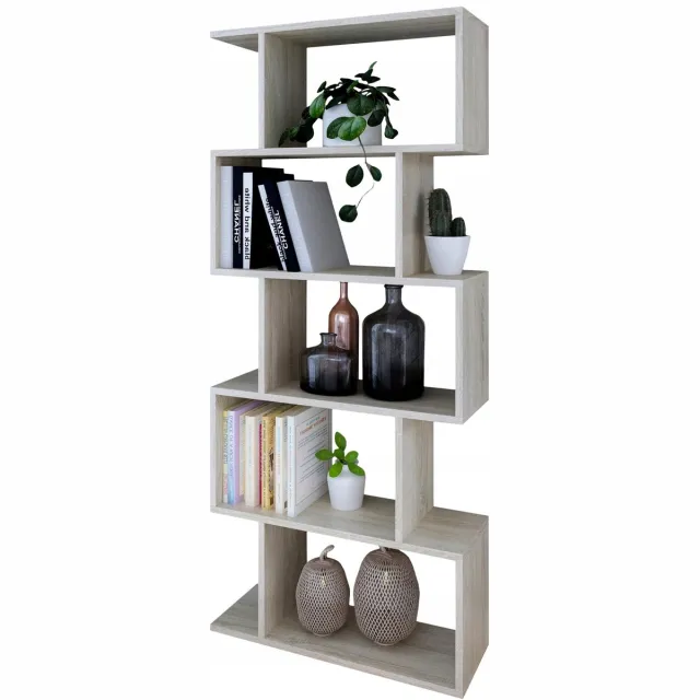 Perlavita BASK - Boekenplank - Open Kast - 176cm - Dąb Sonoma
