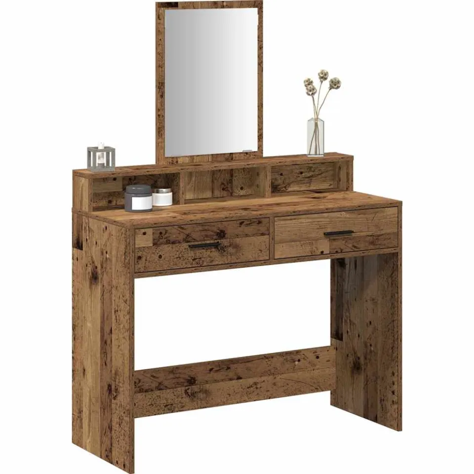 vidaXL Plafondtafel Oudhout 100 x 41 x 140 cm Bewerkt hout Bruin