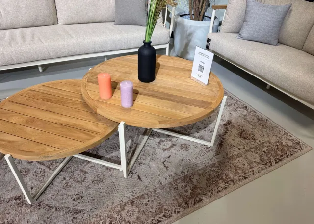 Apple Bee Condor Lounge Koffietafel Ø 94 cm | Oyster | Showroommodel