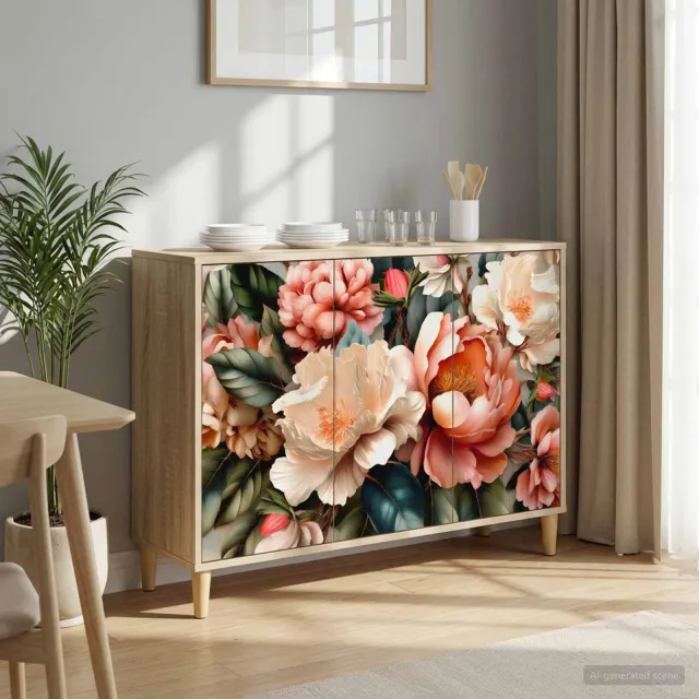 vidaXL Dressoir BORNE Sonoma 102 x 33 x 75 cm Bewerkt hout bruin, foto 2