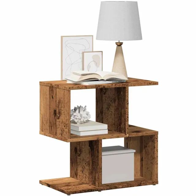 vidaXL Nachtkastje 50x30x51,5 cm bewerkt hout oud houtkleurig bruin, foto 2