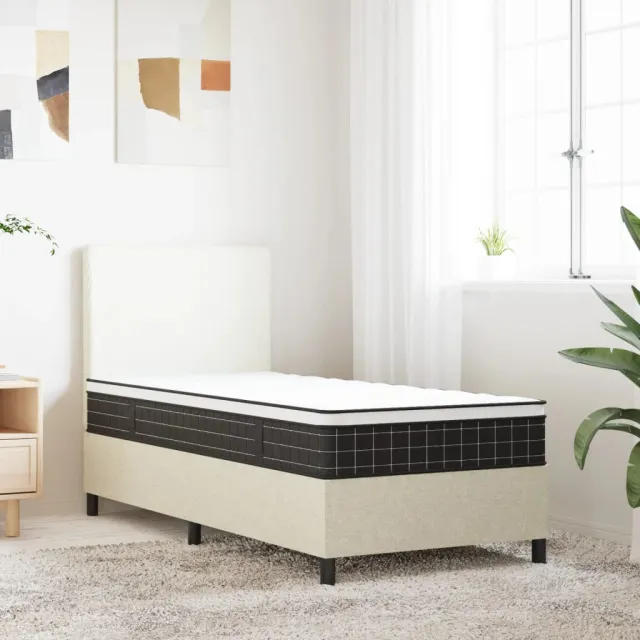 vidaXL Binnenveringmatras middelhard 80x200 cm Wit